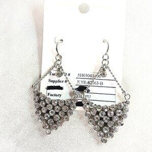New Silver Chandelier Earrings